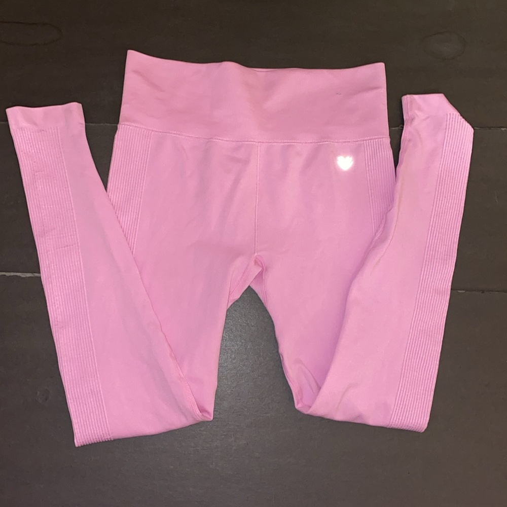 Forever 21 Medium Pink Leggings Yoga Pants - Picture 4 of 11